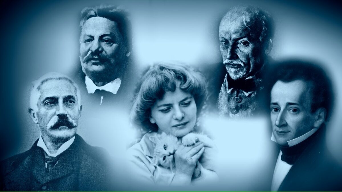 Giovanni Verga, Giovanni Pascoli, Elsa Morante, Luigi Pirandello, Giacomo Leopardi.